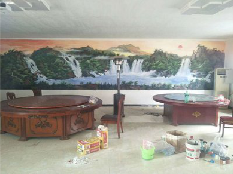 谷城墙绘-写实风景