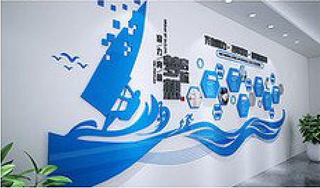 谷城海浪主题文化墙如何设计？