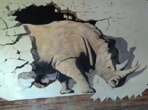 谷城在墙绘中，如何绘制3D效果？