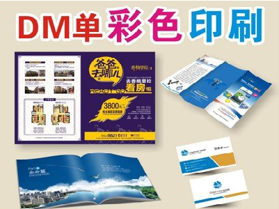 谷城单页印刷,色彩搭配简单。