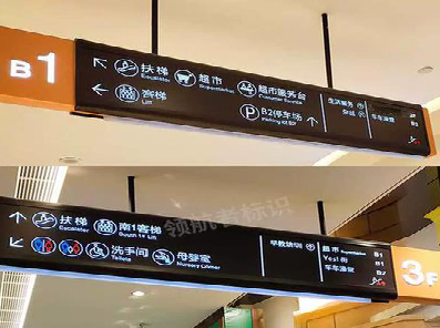 谷城如何通过商场标识牌引导客流分布？