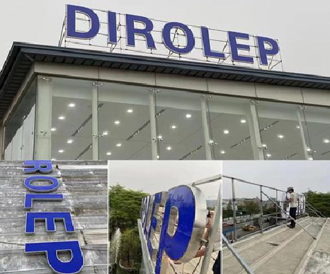 谷城楼顶发光字安装的注意事项。